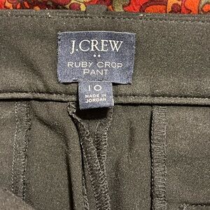 J. Crew Factory Ruby Crop Pant in Black